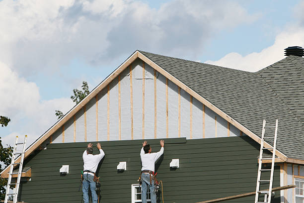 Professional Emergency Siding Repair technician working in Clarksburg, OH